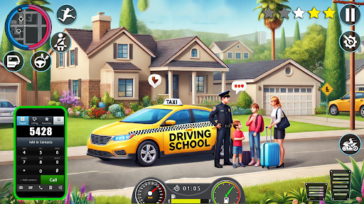 Manual Car Driving Car Game