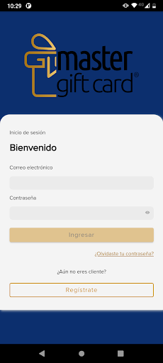 Android application Master Gift Card screenshort