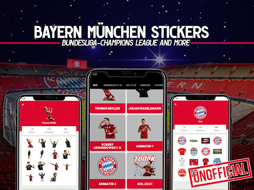 Android application Bayern Sticker Nicht offiziell screenshort