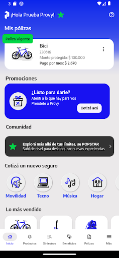 Android application Provy screenshort