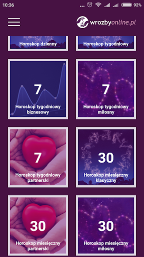 Horoskop dzienny Wróżby Online Screen 2