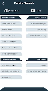 Engineering Tools: Mekanisk skjermbilde