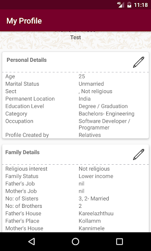 Christava Matrimony Screen 2