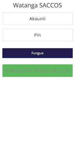 Android application Watanga SACCOS screenshort