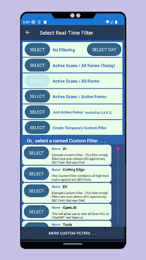 SEC File-Scanner Screen 2