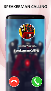 Giant Speakerman Video Call