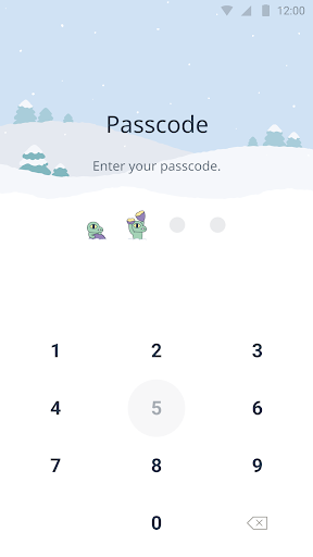 Screenshot of Winter Story - KakaoTalk Theme
