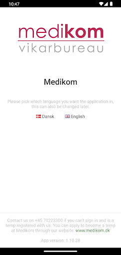 Android application Medikom screenshort