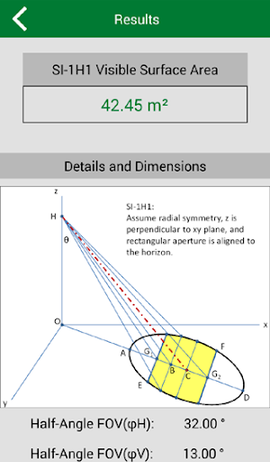 Field of View Calculator Screen 3