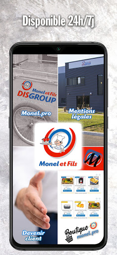 Android application Monel et Fils screenshort