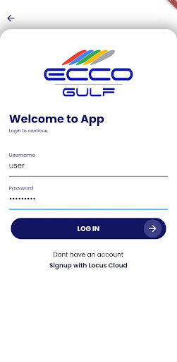 Android application EccoGulf screenshort
