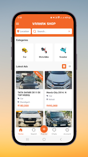 Vaahan Shop - Used Cars/Bikes Screen 2