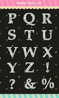 screenshot of Stamp: Alphabet *Casual White