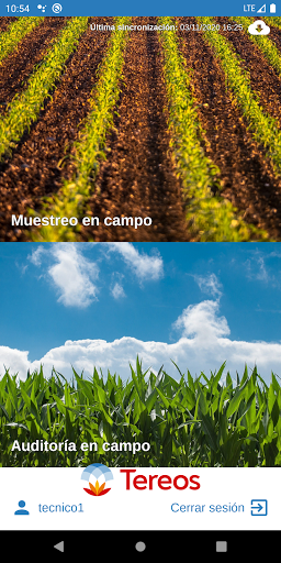Android application TEREOS Trazabilidad screenshort