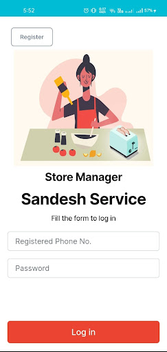 Android application Sandesh Restaurant Partner screenshort