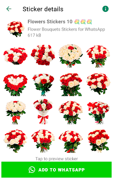 美しい花のステッカーのバラのおすすめ画像4
