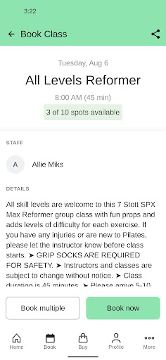 KORE PILATES Screen 3