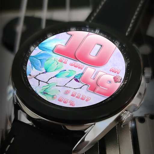 Android application Feminine Watchface BeFlower FL screenshort