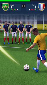 Captura de Pantalla 1 FreeKick Football World 2022 android