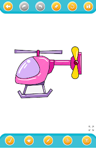 libro colorear helicóptero