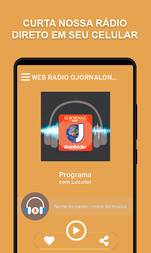 Android application WEB RADIO OJORNALONLINE screenshort