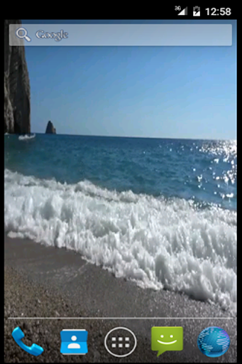 Android application Beach Wave Live Wallpaper screenshort