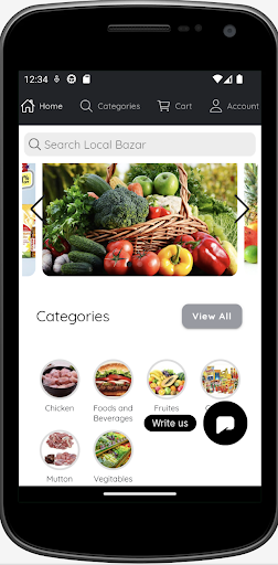Android application Local Bazar screenshort