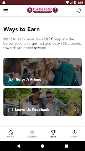 Screenshot of Smallcakes Cupcakery Rewards