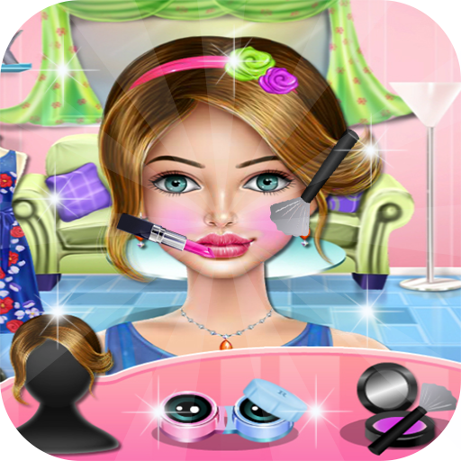 Girls makeup and dressup games logo