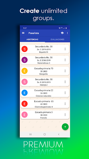 Android application Pasalista - School Control screenshort
