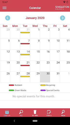 Android application Singleton Council screenshort