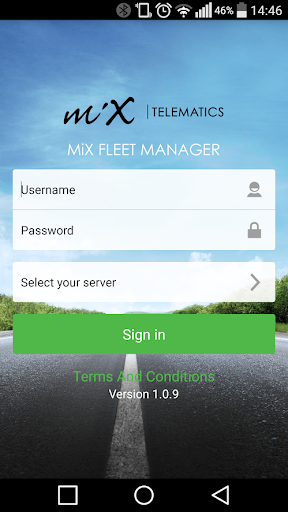 Android application MiX Fleet Manager Mobile DS screenshort