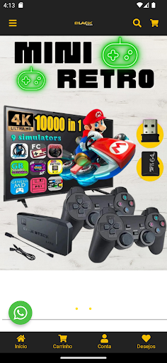 Android application Black Games screenshort