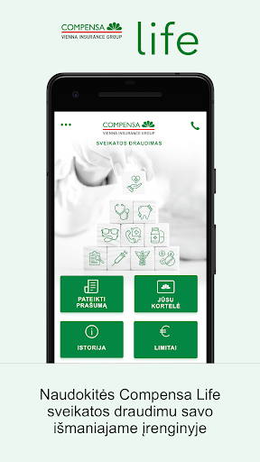 Android application Compensa Life Lithuania screenshort