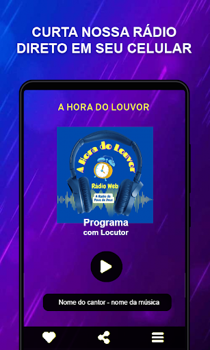Android application A HORA DO LOUVOR screenshort