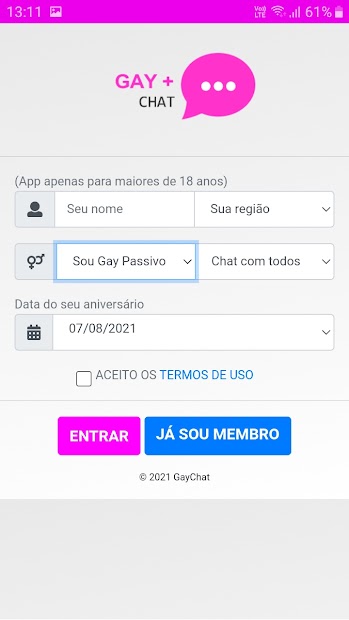 Screenshot 11 Chat gay: Sala de chat gay android