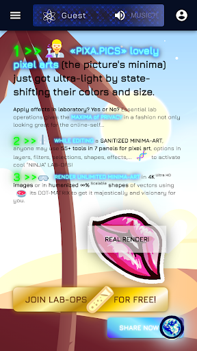 Android application PIXA.PICS — Pixel Art Editor! screenshort