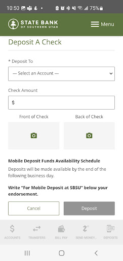 SBSU-State Bank Southern Utah Screen 3