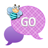 GO SMS - Teal Purple Bee icon