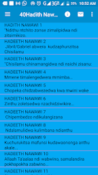 40 Hadith Nawawi Chichewa and Arabic