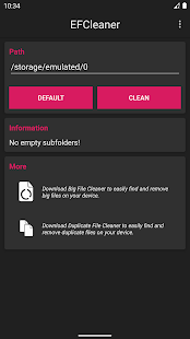 Empty Folder Cleaner Screenshot