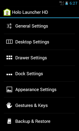 تطبيق Holo Launcher for ICS برو2