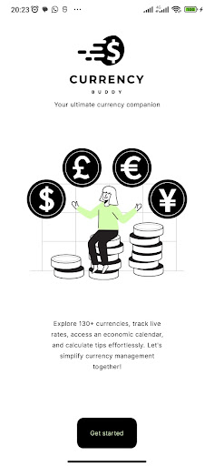 Android application Currency Buddy screenshort