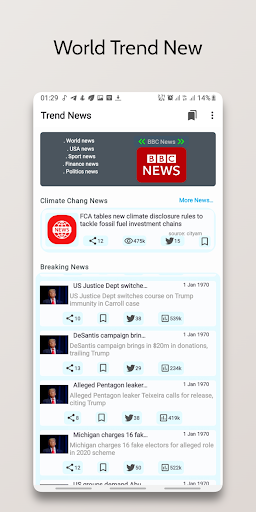 Android application Trend News - News destination screenshort