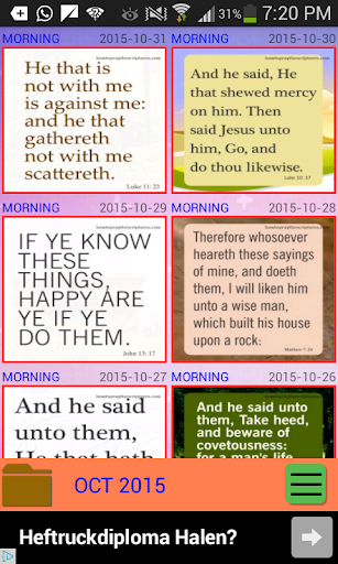 Android application Words of Jesus - Jesus Daily screenshort