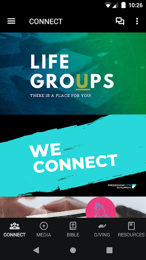 Android application Freedom Life Church Bowie screenshort
