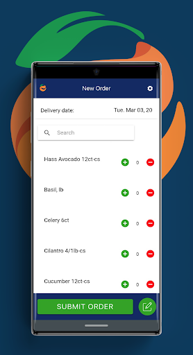 Android application EFAP Orders screenshort