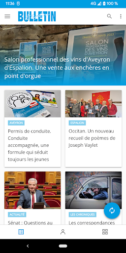 Android application Bulletin d'Espalion screenshort