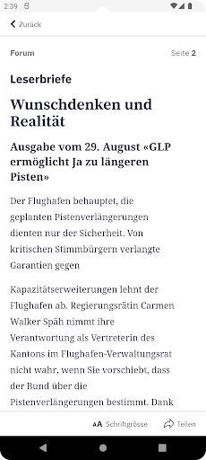 Zürichsee-Zeitung E-Paper Screen 2