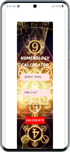 Android application Numerology Calculator screenshort